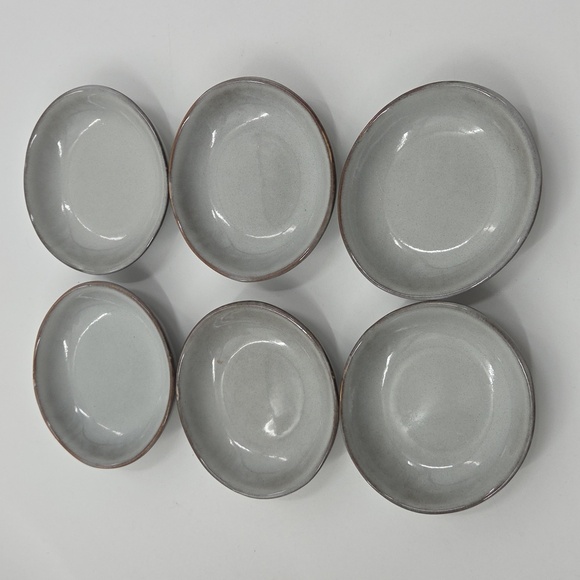 Set of Gray Ceramic Dipping Bowls New - Picture 12 of 16